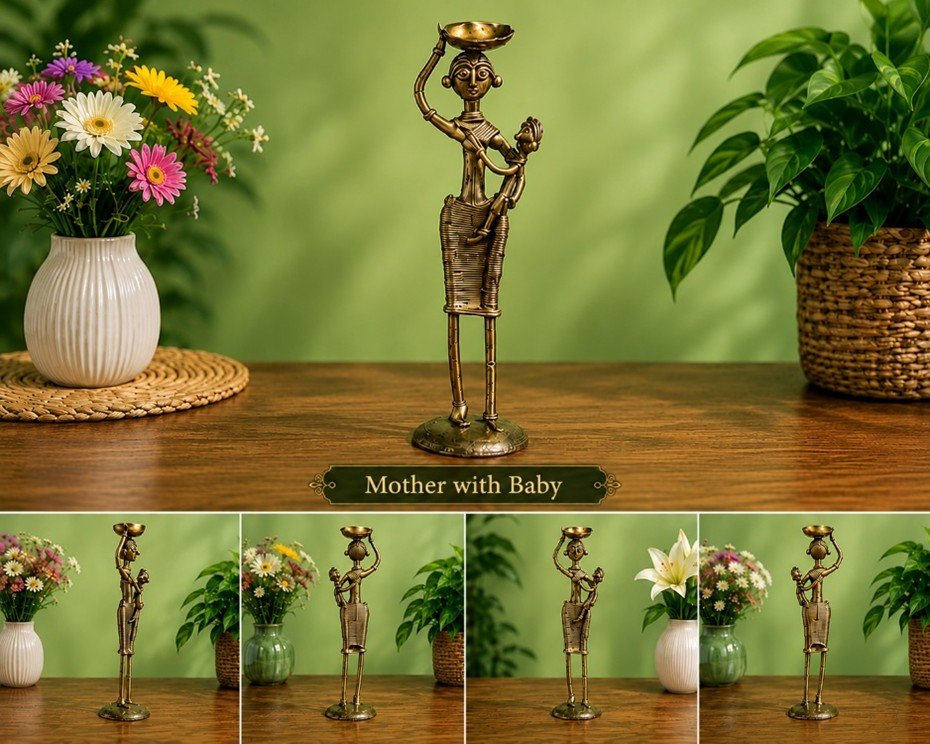 Woman with Baby || TGS-DK-009 || HSN-code: 83062900