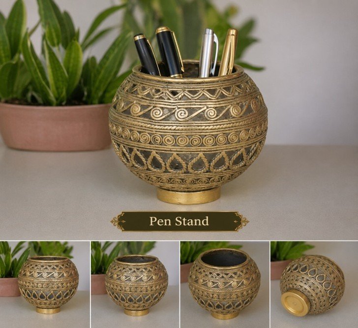 Pen Stand || TGS-DK-007 || HSN-code: 83062900
