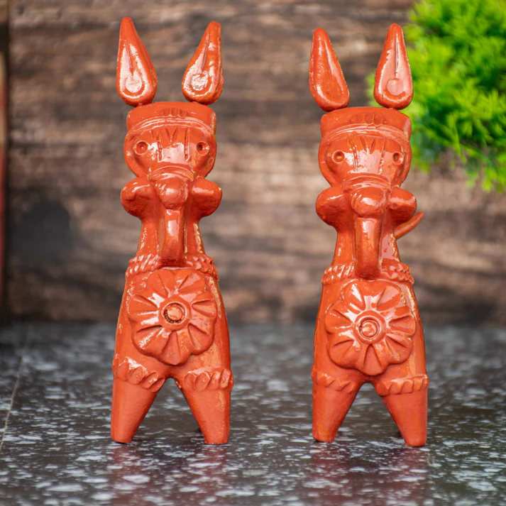 Terracotta Bankura Horse (Set of 2) || TGS-TR-05