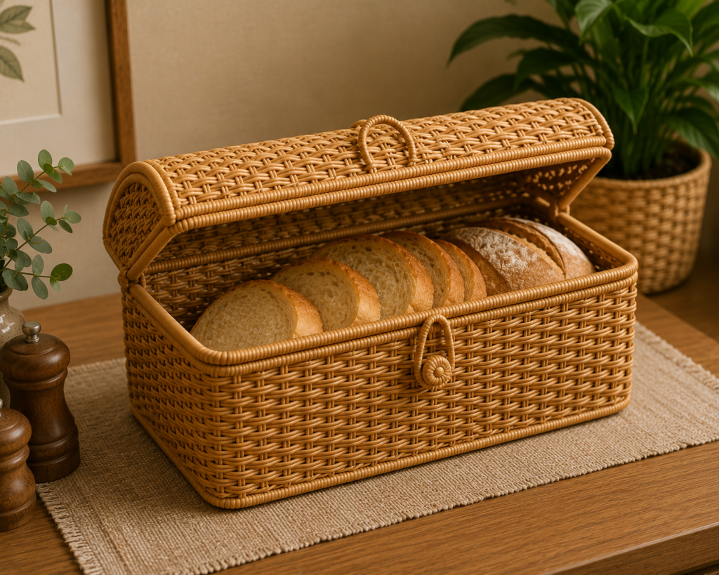 Premium Handwoven Kauna Grass Bread Basket || TGR14 || HSN-code: 46021990