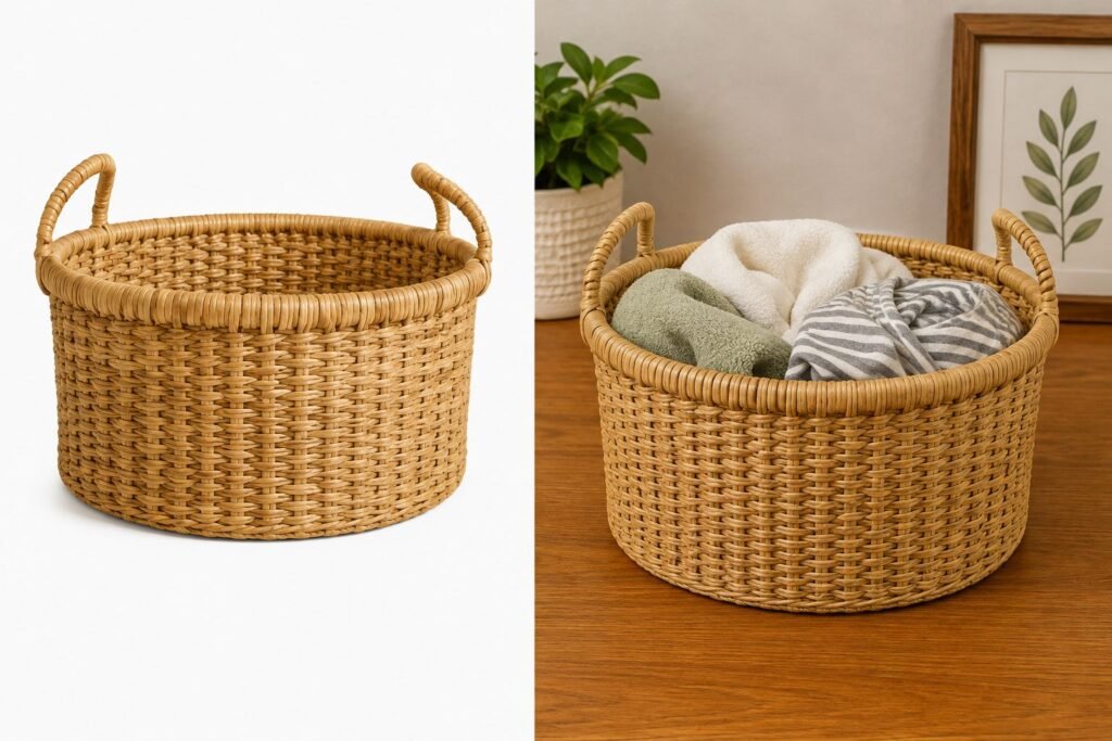 Laundry Basket || TGR10 || HSN-code: 46021990